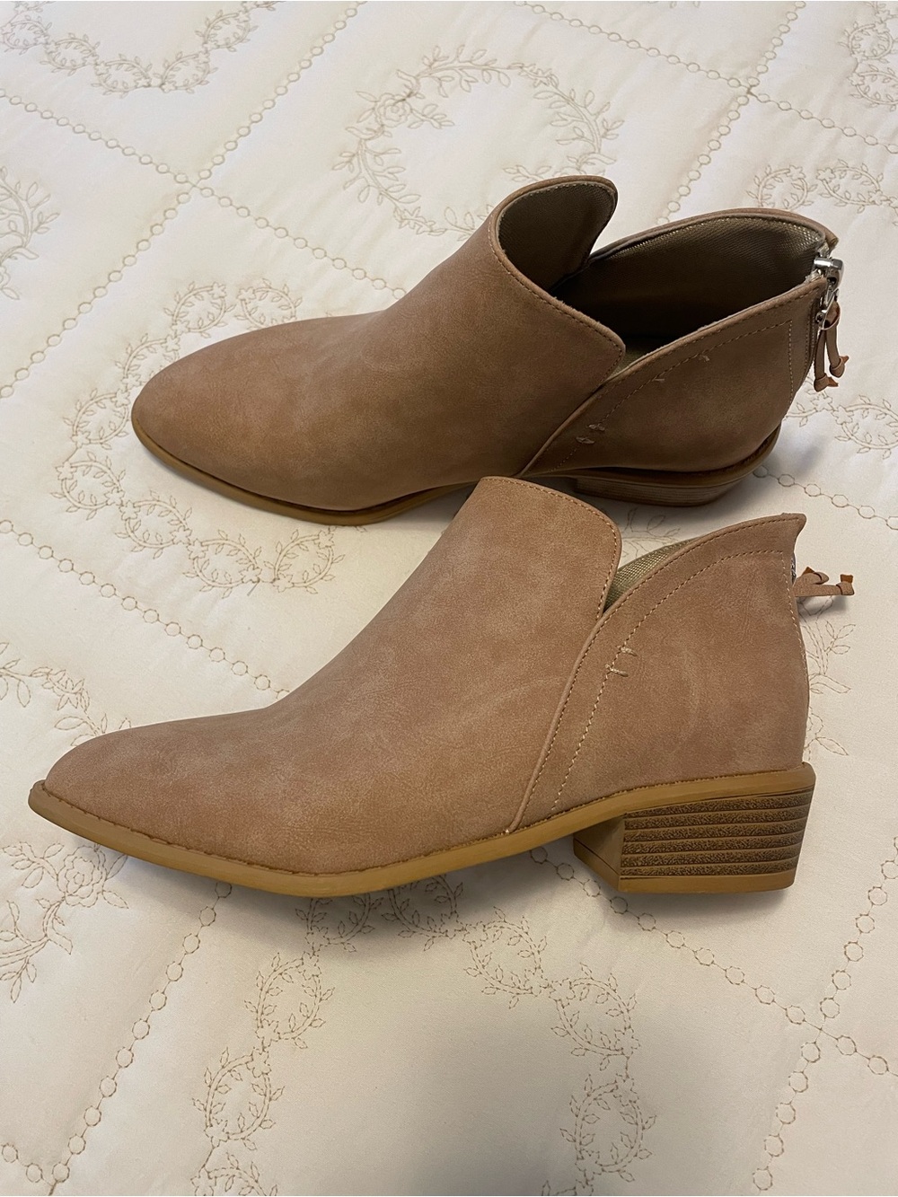 Tan Suede Ankle Boots